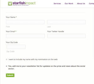 #SupportingOurSector nomination form image
