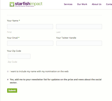 #SupportingOurSector nomination form image