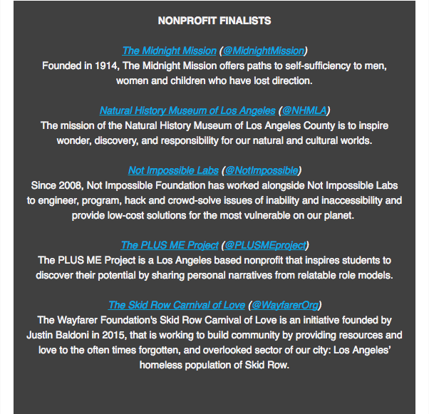 #SupportingOurSector Finalists Announced